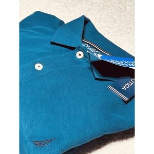 Nautica Men's Performance Deck Classic Fit Polo Shirt Sleeve 2XL Dark Teal NWT